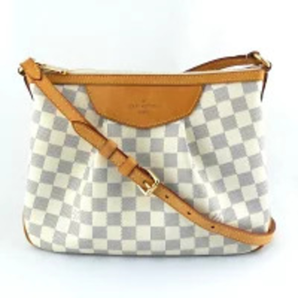 Louis Vuitton Siracusa Shoulder Bag Damier Azur